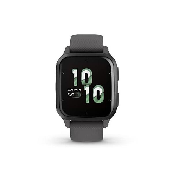 Garmin Venu(R) Sq 2 GPS Smartwatch, All-Day Health Monitoring, Long-Lasting Battery Life, AMOLED Display, Slate and Shadow Gray