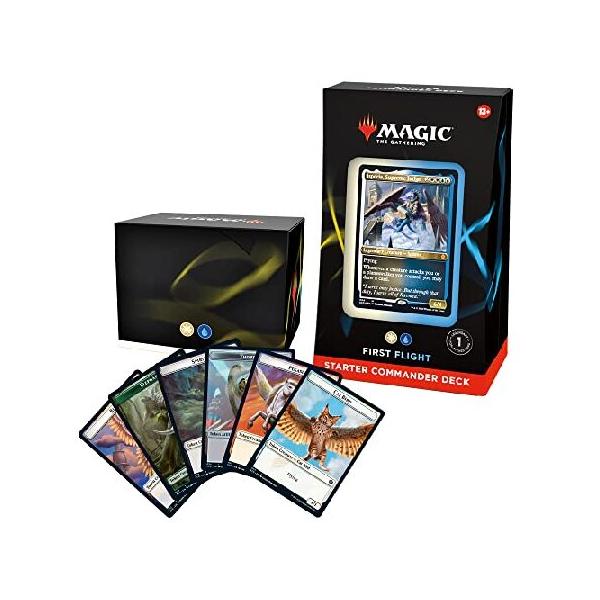 Magic: The Gathering Starter Commander Deck - First Flight (White-Blue) | Ready-to-Play Deck for Beginners and Fans | Ages 13+ | Collectible Card Game