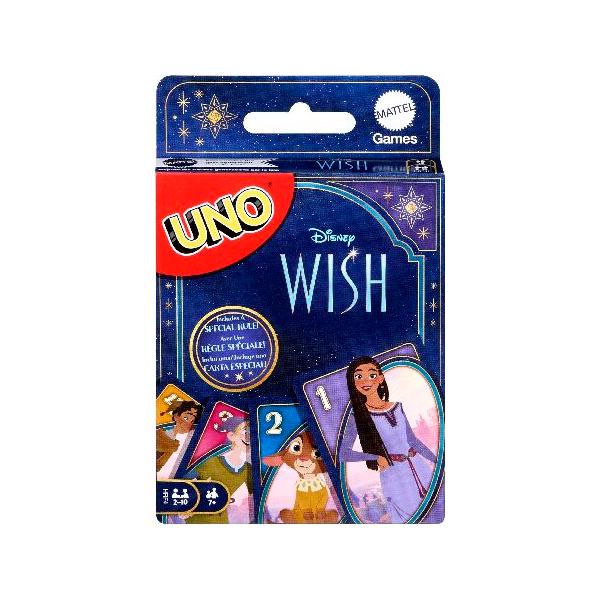 Mattel Games UNO ディズニーウィッシュカードゲーム 子供、家族、大人、ゲームナイト、映画＆スペシャルルールのキャラクター、2~10人用