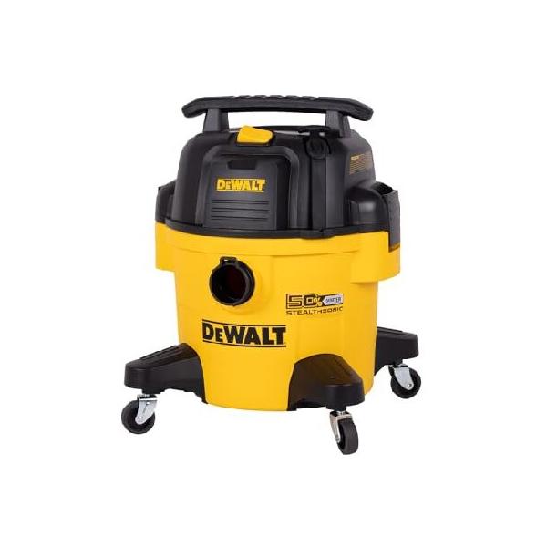 DEWALT 6 Gallon STEALTHSONIC Wet Dry Shop Vac, Powerful Suction ＆ Portable Shop Vacuum with Attachments, Ultra Quiet Heavy Duty Shopvac for Home, Gar