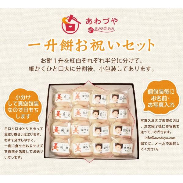 一升餅 1歳 お祝い セット 送料無料 小分け 将来の才能や職業を占う選び取りカード付き 米どころ新潟県産の最高級もち米 こがねもち 使用 誕生日 105 あわづやヤフーショッピング店 通販 Yahoo ショッピング