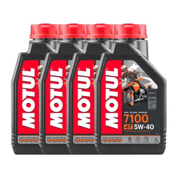 4本SETでお得！】MOTUL モチュール 7100 4T 5W-40 1L x4 バイク 100