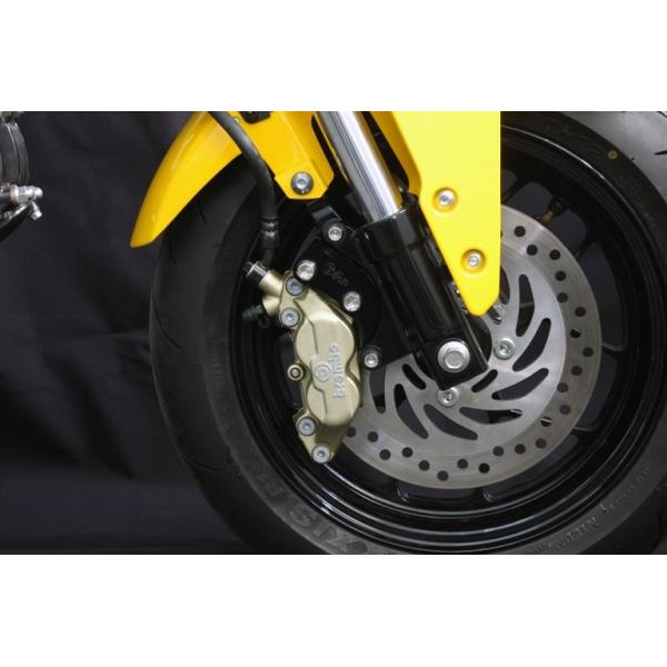 Gcraft ジークラフト GROM Fキャリパーサポート ブレンボ4P ブラック