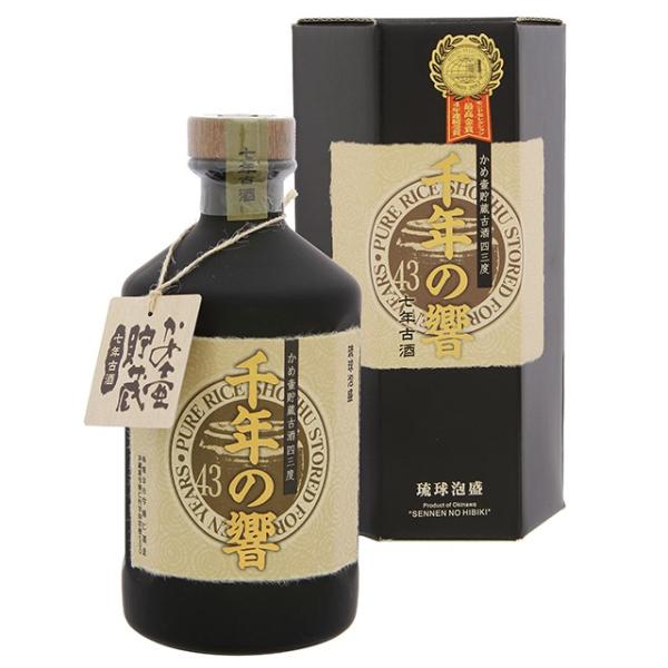 千年の響　泡盛 泡盛 千年の響 かめ壷貯蔵 7年古酒 43度,720ml / 今帰仁酒造 : 泡盛