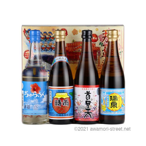 瑞泉 泡盛 / 那覇特選泡盛 4本セット 100ml x 4本 瑞穂、瑞泉