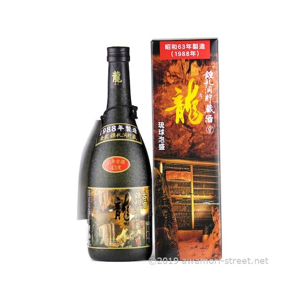 泡盛 龍 31年古酒 鍾乳洞貯蔵 43度,720ml / 金武酒造 昭和63年蒸留・令
