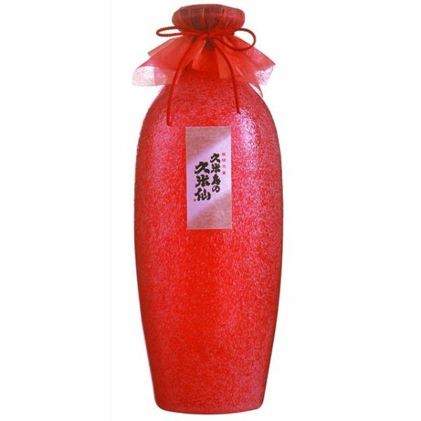 泡盛久米島の久米仙真南風箱付琉球ガラス青3年古酒43度1800ml