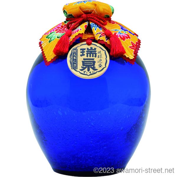 瑞泉 泡盛 古酒 瑞泉酒造 / 琉球ガラス1升 -滄- 古酒 43度,1800ml