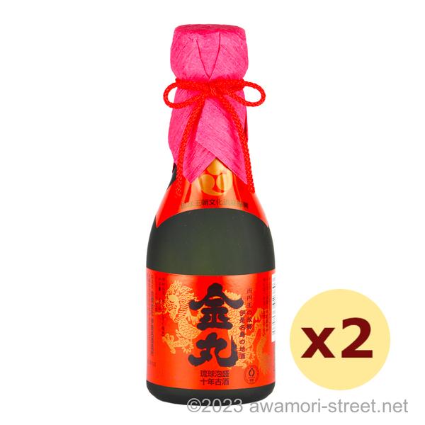 泡盛 古酒 伊是名酒造 / 金丸 10年 35度,180ml x 2本セット ミニボトル