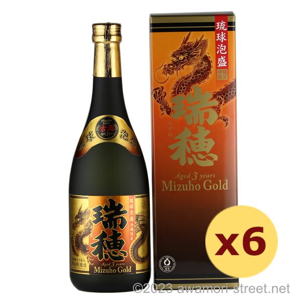 泡盛 古酒 瑞穂酒造 / 瑞穂 ゴールド 3年古酒 30度,720ml ×6本セット