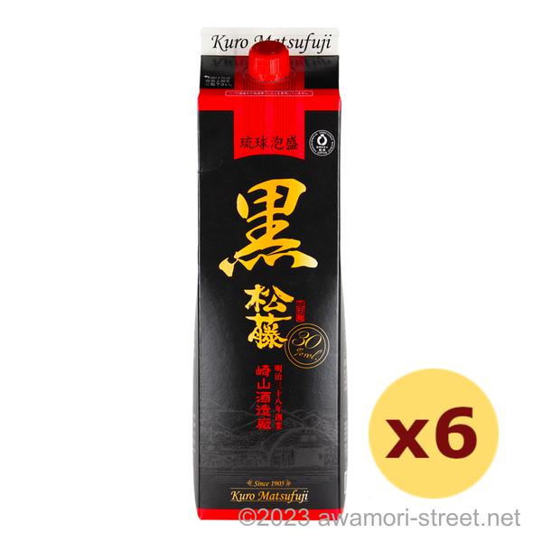 ■泡盛■黒松藤■30度■1800ml ■紙パック■12本セット■送料無料 泡盛 崎山酒造廠 / 黒の松藤 紙パック 30度,1800ml x 6本セット 贈り物