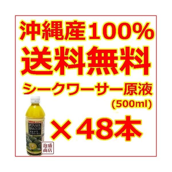 シークヮーサー シークワーサー原液 沖縄 オキハム 500ml  48本セット