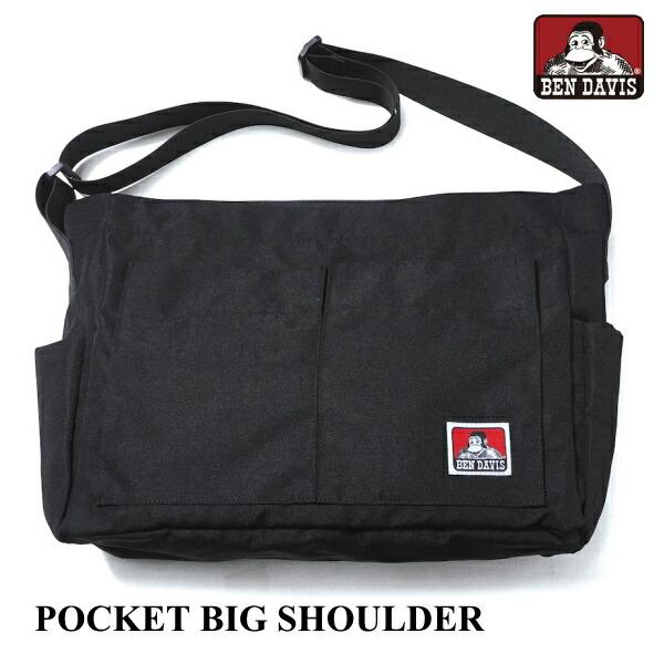 ポケット ビッグ ショルダー ショルダーバッグ BEN DAVIS ベンデイビス BDW-8386 ポリエステル POCKET BIG SHOULDE
