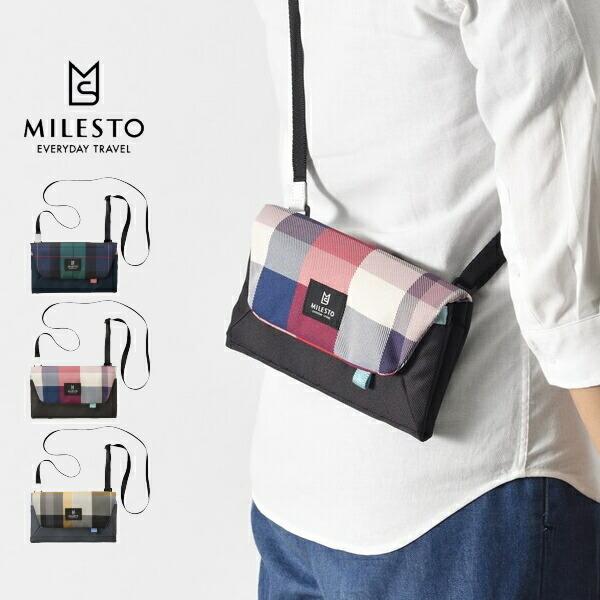 ポーチ Milest ミレスト Hutteシリーズ Mls772 トラベルオーガナイザー Limited チェック柄 ショルダーバッグ メンズ レディース ハロウィン プレゼント Milest174 Awatsu Com 通販 Yahoo ショッピング