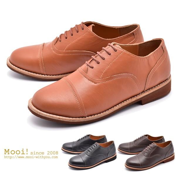 セール レディース靴 Mooi モーイ Mf370 本革レザー ストレートチップ レースアップ カジュアルシューズ レディース 送料無料 新生活 人気 Mooi118 Awatsu Com 通販 Yahoo ショッピング