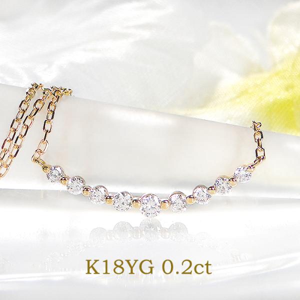 リニューアル K18 YG WG PG ゴールド ダイヤモンド ダイヤ ネックレス