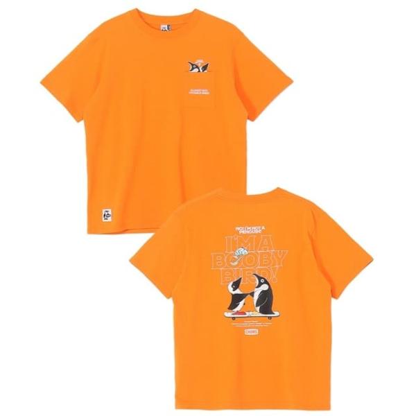 CHUMS(チャムス) I'm a Booby Bird Pocket T-Shirt CH01-2750 Col.D001 Orange 26年春夏モデル