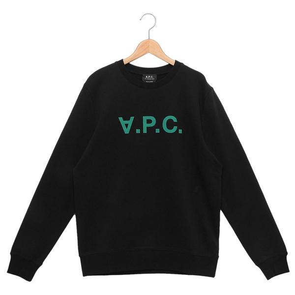 A.P.C. アーペーセー スウェット ブラック グリーン メンズ APC H27378  