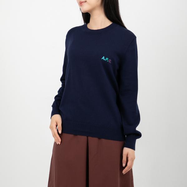 A.P.C. アーペーセー ニット トップス プルオーバー ネイビー A.P.C. アーペーセー ニット トップス プルオーバー ネイビー