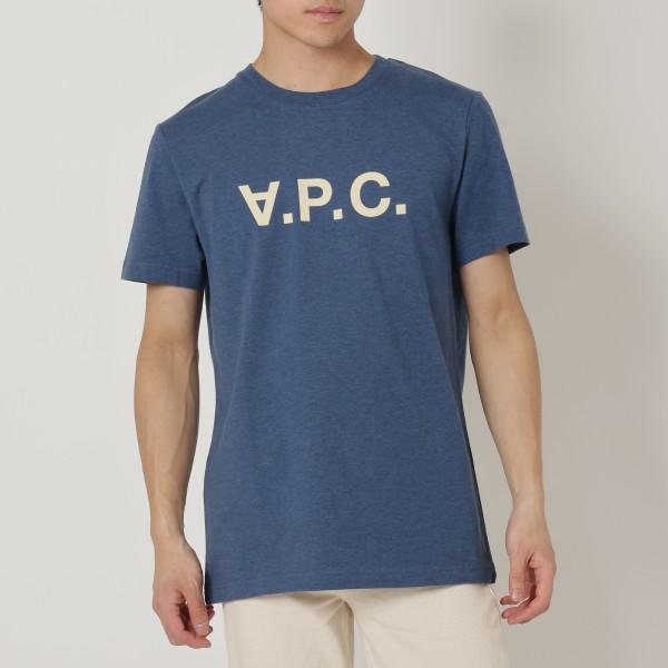 A.P.C. アーペーセー Tシャツ 半袖カットソー トップス ブルー A.P.C. アーペーセー Tシャツ 半袖カットソー トップス ブルー