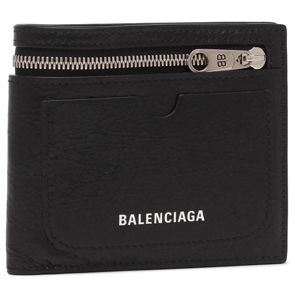BALENCIAGA（バレンシアガ） 二つ折り財布 ブラック メンズ BALENCIAGA