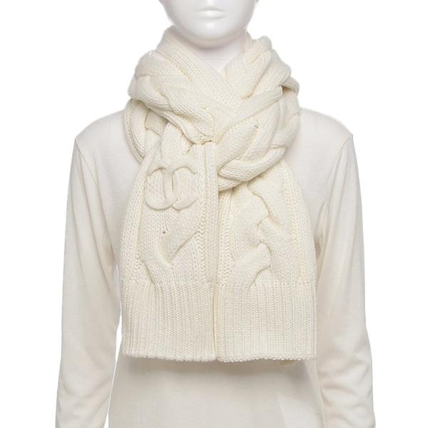 CHANEL シャネル ココマーク カシミヤ リバーシブル ストール マフラー