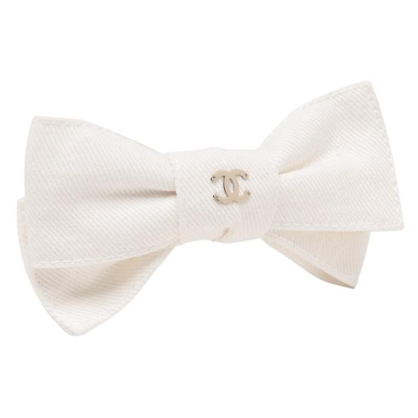 CHANEL（シャネル） バレッタ ボウバレッタ デニム リボンモチーフ CC