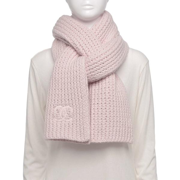 クリーニング済み　シャネル　ビーズ　マフラー　ストール CHANEL（シャネル） マフラー ストール カシミヤ クルーズコレクション