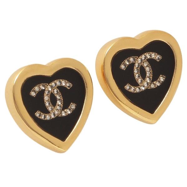 CHANEL ブラック ロゴ ピアス 片耳用 CHANEL ブラック ロゴ ピアス 片耳用 シャネル CHANEL ピアス