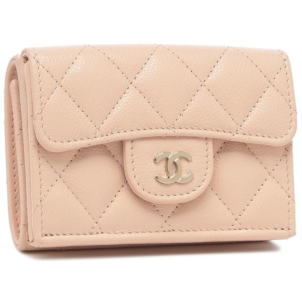 CHANEL シャネル 三つ折り ミニ 財布 ココマーク ベージュ　Wホック 楽天市場】CHANEL【シャネル】三つ折り財布 ココマーク Wホック レザー