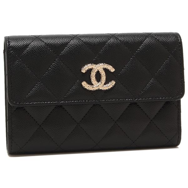 CHANEL シャネル 三つ折り財布 マトラッセ ミディアムウォレット CHANEL シャネル 三つ折り財布 マトラッセ ミディアムウォレット