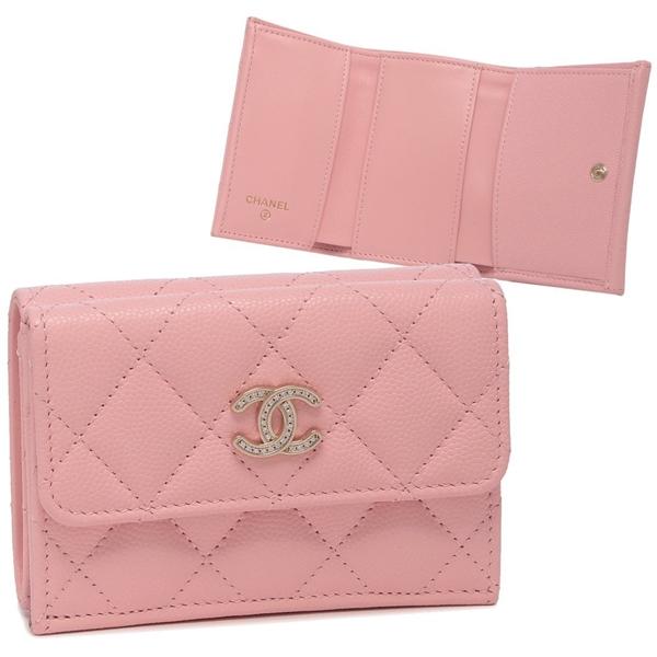 CHANEL シャネル 三つ折り財布 マトラッセ ココマーク CCマーク