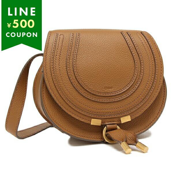 Chloe クロエ ショルダーバッグ マーシー サドルバッグ ブラウン 