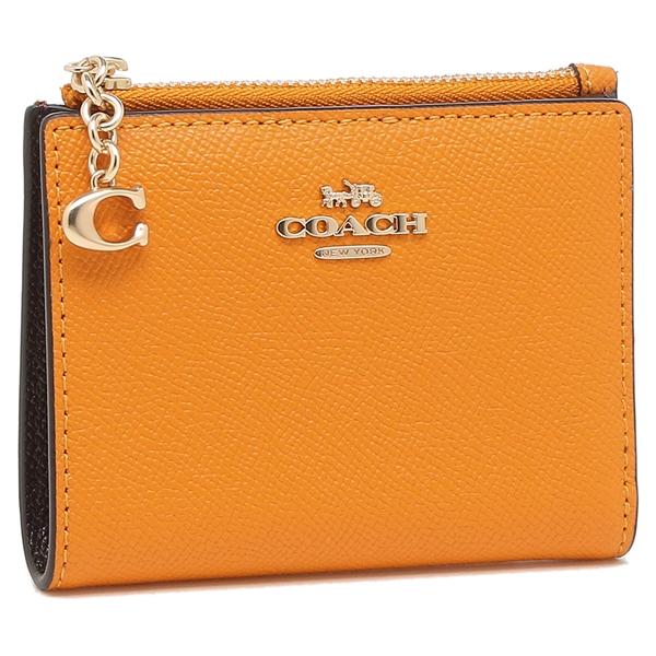 コーチ 二つ折り財布 アウトレット ミニ財布 オレンジ レディース Coach Imr1x Co F Imr1x Axes 通販 Yahoo ショッピング