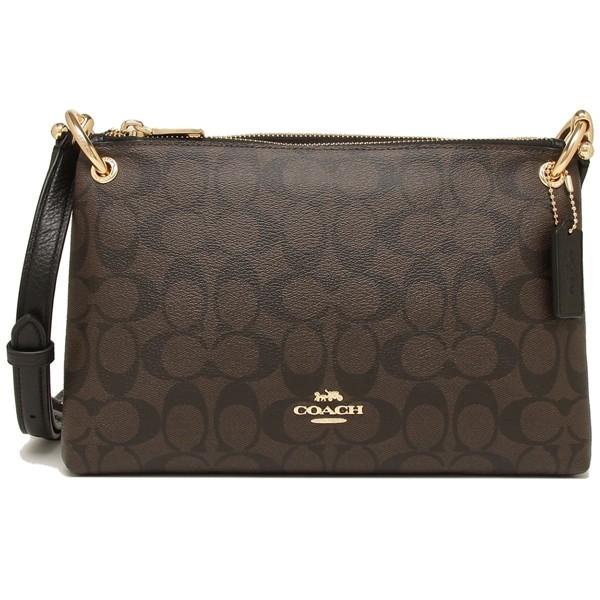 【超美品】コーチ バッグ ショルダーバッグ ボディバッグ ブラウン×ブラック コーチ バッグ アウトレット COACH F76646 ミア クロスボディ
