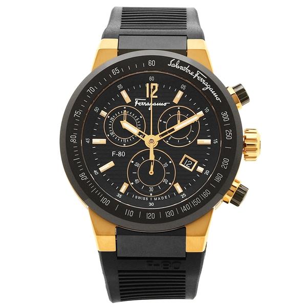 フェラガモ 腕時計 メンズ Salvatore イエローゴールド Ferragamo F55lcqs113 ブラック 期間限定お試し価格