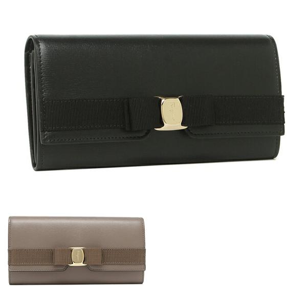FERRAGAMO（フェラガモ） 長財布 ニューヴァラ リボン レディース
