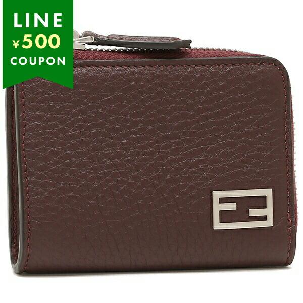 FENDI フェンディ カードケース バゲット ワインレッド メンズ 7M0330 