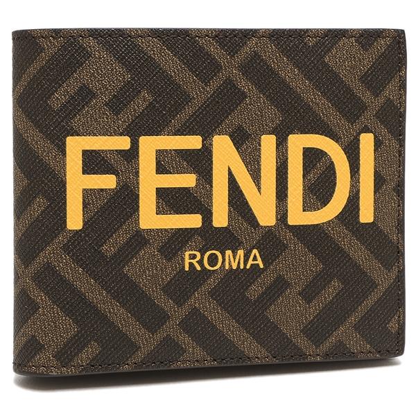 Fendi FFロゴ 二つ折り財布 ブラウン FENDI フェンディ FF Logo Bi-Fold Wallet 二つ折り財布