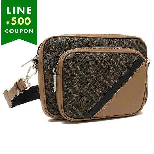 FENDI フェンディ ショルダーバッグ カメラケース ブラウン メンズ  