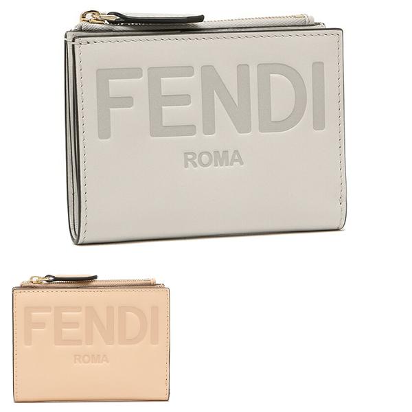 FENDI（フェンディ） 二つ折り財布 ローマ Mサイズ ロゴ レディース