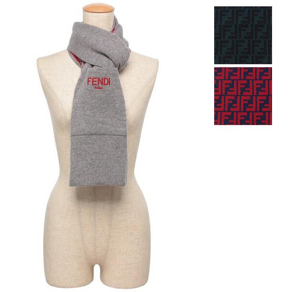 フェンディ マフラー FF柄 リバーシブル ポケット付き グレー キッズ FENDI JUQ020 AO29 F0WZ4 GRIGIO FENDI（フェンディ） マフラー FF柄 リバーシブル ポケット付き グレー