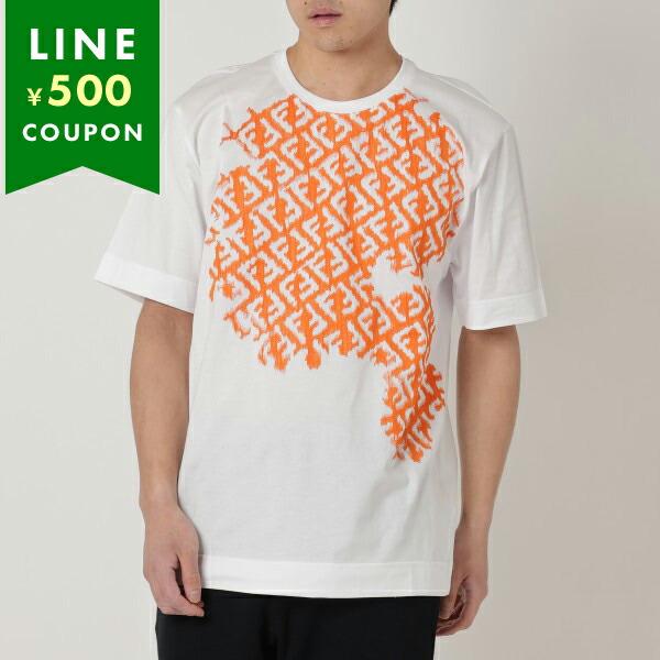 P10% 〜8/6 9時】フェンディ Tシャツ トップス FFロゴ ホワイト  