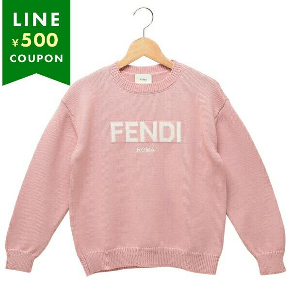 FENDI フェンディ 子供服 ニット セーター ピンク ホワイト キッズ 