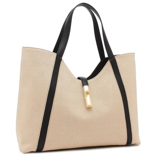 FURLA フルラ トートバッグ ゴッチャ ベージュ ブラック FURLA フルラ トートバッグ ゴッチャ ベージュ ブラック