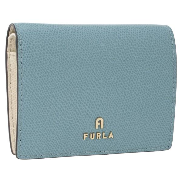 フルラ 二つ折り財布 カメリア Sサイズ ブルー イエロー レディース FURLA WP00304 ARE000 5001S