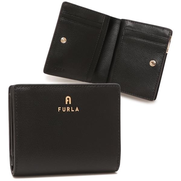 フルラ 二つ折り財布 カメリア ミニ財布 ブラック レディース FURLA WP00307 ARE000 O6000 FURLA（フルラ） 二つ折り財布 カメリア ミニ財布 ブラック レディース