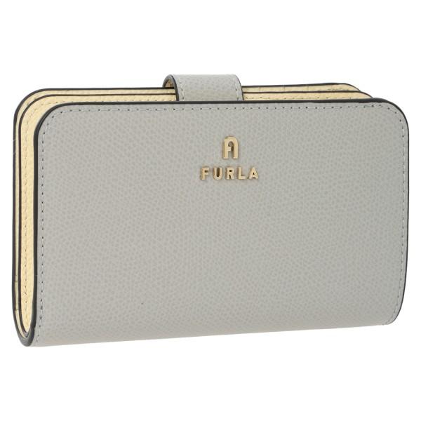 フルラ 二つ折り財布 カメリア Mサイズ グレー イエロー レディース FURLA WP00314 ARE000 4952S