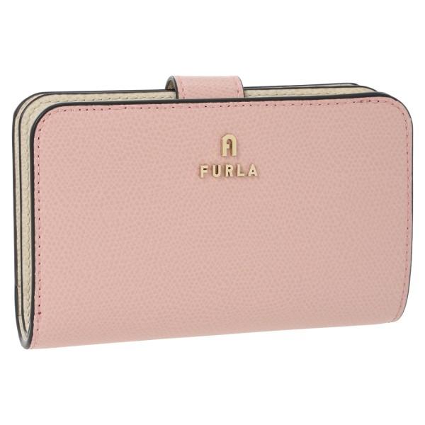 フルラ 二つ折り財布 カメリア Mサイズ ピンク ベージュ レディース FURLA WP00314 ARE000 5158S