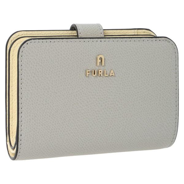 フルラ 二つ折り財布 カメリア Sサイズ グレー イエロー レディース FURLA WP00315 ARE000 4952S